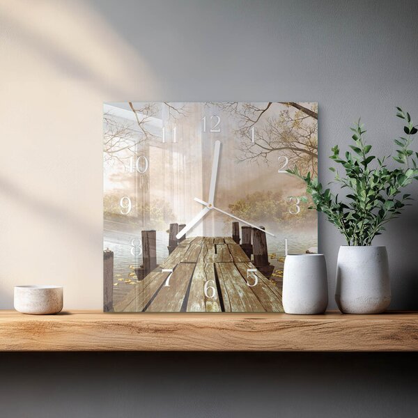 Skleněné hodiny Síť zskb-30x30-00082988