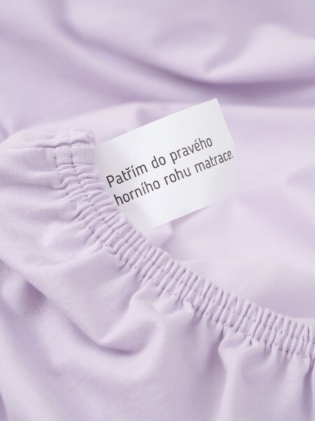 MK Lůžkoviny Jersey prostěradlo s elastanem 140 × 200 cm – lila