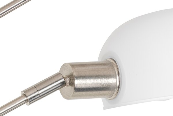 Designová stojací lampa ocel s opálovým sklem 5-světlo - Sixties Marmo