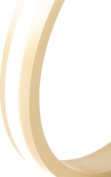 Designová stolní lampa mosaz vč. LED 3-stupňové stmívání - Navara