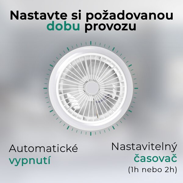 Noaton 11045W (2024) Polaris, bílá, stropní ventilátor se světlem (Rozbaleno)