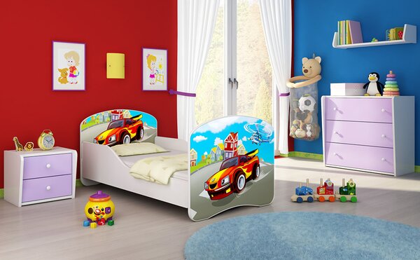 Dětská postel - Závodní auto 140x70 cm