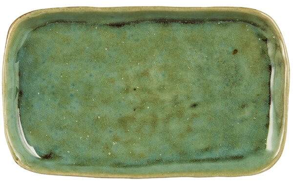 Kameninový tácek Ocean Green Oblong
