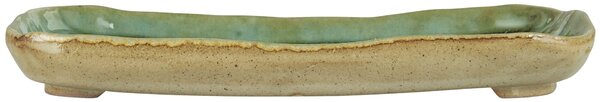 Kameninový tácek Ocean Green Oblong