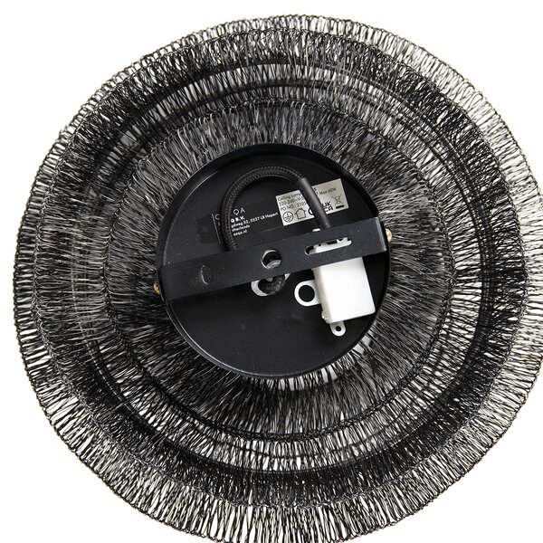 Orientální stropní svítidlo černé 25 cm - Vadi