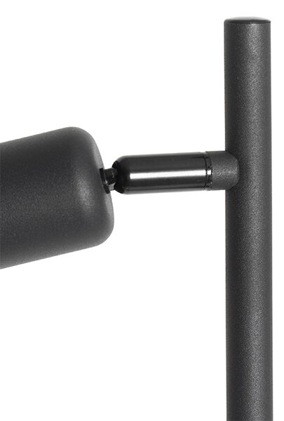 Designová stojací lampa černá se zlatem 3-světlo - Noud