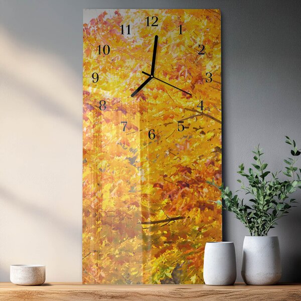 Skleněné hodiny vertikální Strom zsppc-30x60-00173266