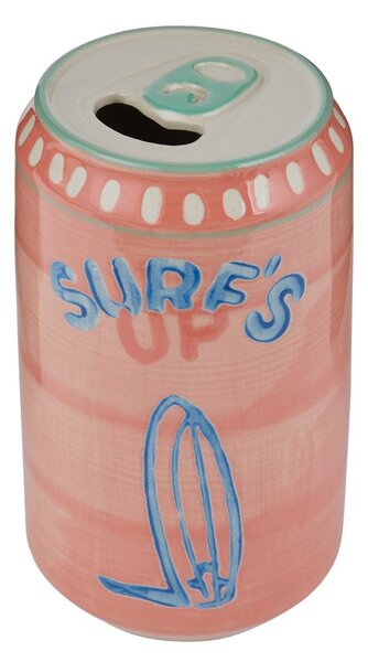 BEVERAGE Váza plechovka 12 cm - růžová