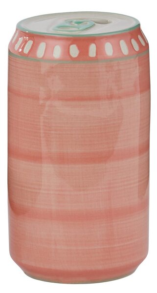 BEVERAGE Váza plechovka 12 cm - růžová
