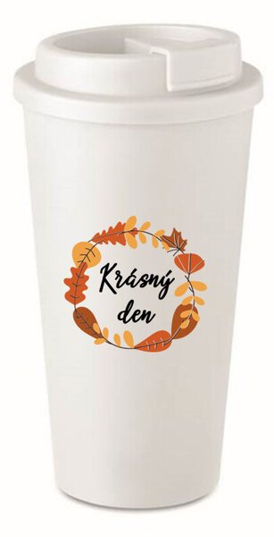 KRÁSNÝ DEN (PODZIM) - bílý termohrnek 475 ml