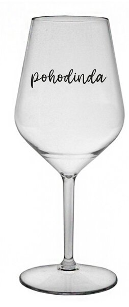 POHODINDA - čirá nerozbitná sklenice na víno 470 ml