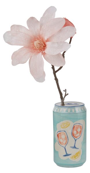 BEVERAGE Váza plechovka 12 cm - modrá