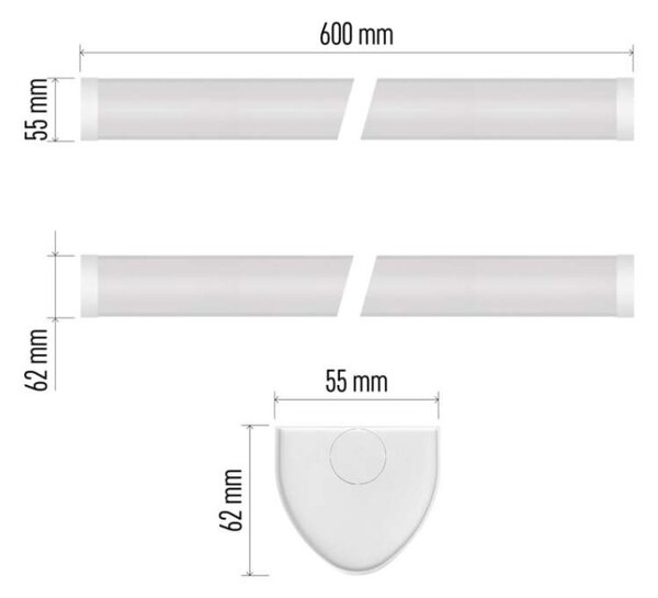 EMOS LED lineární svítidlo MANO 20W neutrální bílá 1546911000
