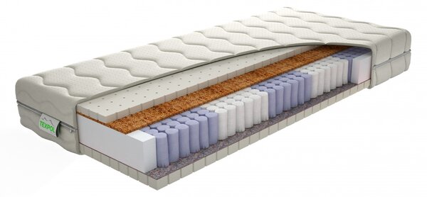 TEXPOL STELA BIO - komfortní taštičková matrace s latexovou pěnou