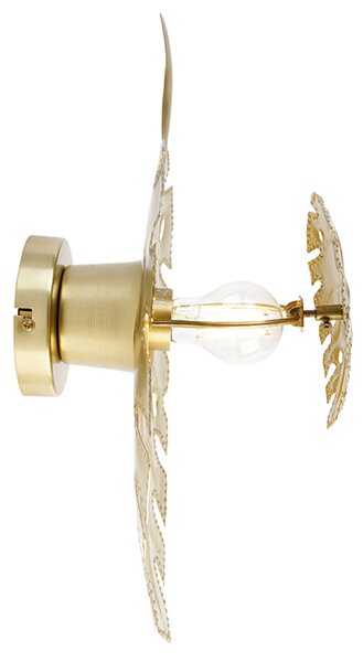 Designová nástěnná lampa starožitné zlato - Carballo