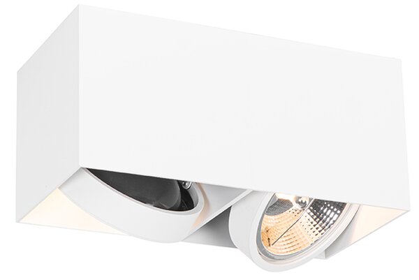 Designové bodové světlo s obdélníkovým AR111 2-světlo - Box