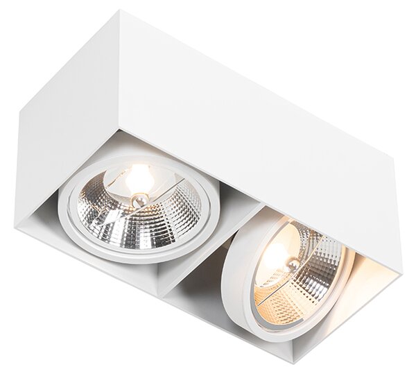Designové bodové světlo s obdélníkovým AR111 2-světlo - Box