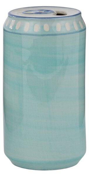BEVERAGE Váza plechovka 12 cm - modrá