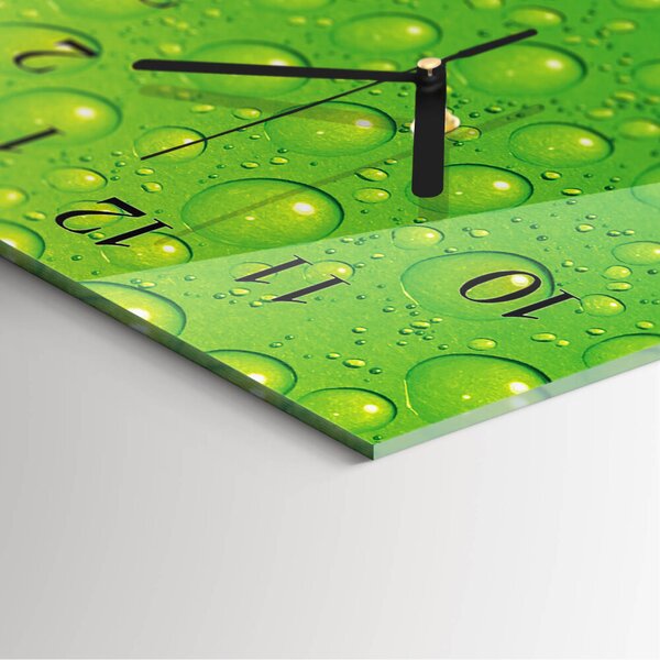 Skleněné hodiny vertikální Kapky zsppc-30x60-00178763