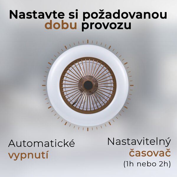 Noaton 11055G (2024) Callisto, zlatá, stropní ventilátor se světlem