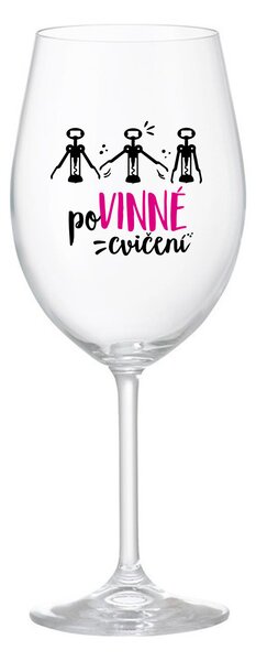 POVINNÉ CVIČENÍ - čirá sklenice na víno 350 ml