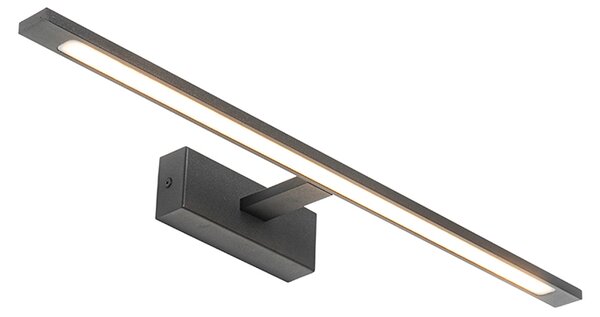 Moderní nástěnné svítidlo černé 62 cm vč. LED IP44 - Jerre