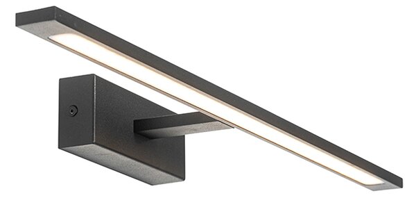 Moderní nástěnné svítidlo černé 62 cm vč. LED IP44 - Jerre