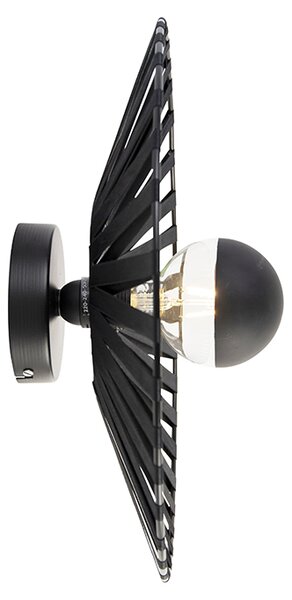 Rustikální nástěnné svítidlo černé 40 cm - Leia