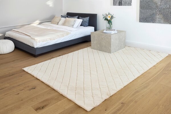 KOBEREC S VYSOKÝM VLASEM, 80/150 cm krémová Kayoom - Online Only koberce & rohožky, Online Only