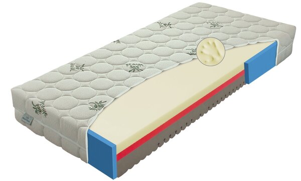 Materasso COMFORT antibacterial OLIVA Senior - partnerská matrace se zpevněnými boky 160 x 200 cm
