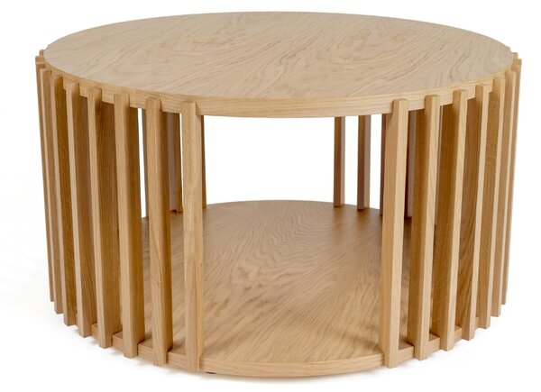 Dubový kulatý konferenční stolek Woodman Drum Ø 83 cm