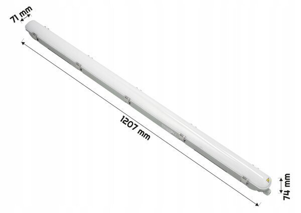 2x hermetická LED lampa Philips 22W 2400lm 4000K 120cm do garáže