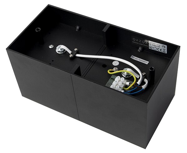 Designové bodové světlo černé obdélníkové 2-světlo - Box