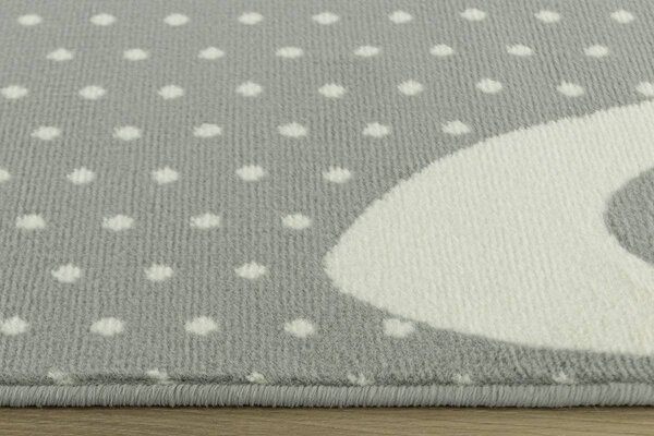 Associated Weavers Dětský kusový koberec Kids 533926/8994 Zajíček šedý Rozměr: 140x200 cm