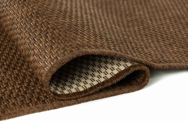 Makro Abra Kusový koberec venkovní Sisal CORDA 1001 1 303 Jednobarevný hnědý Rozměr: 80x150 cm