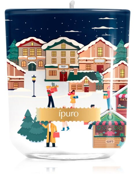 Ípuro Christmas Town Festive Rush vonná svíčka s víkem 270 g