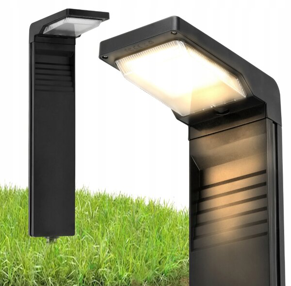 SADA 4 solárních LED zahradních lamp na zahradní sloupky se senzorem soumraku