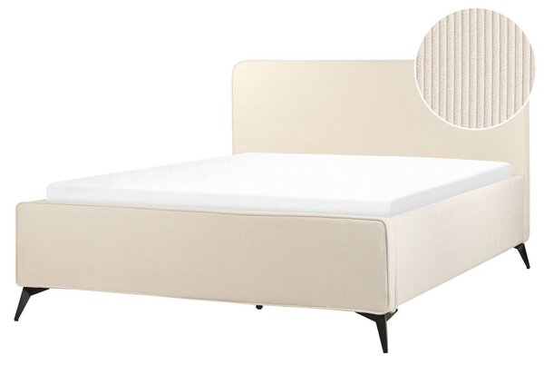 Manželská postel 160 cm Vardel (béžová) (s roštem). 1076313