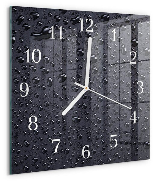 Skleněné hodiny Kapky zskb-30x30-00089944