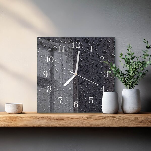 Skleněné hodiny Kapky zskb-30x30-00089944