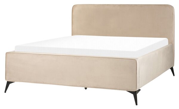 Manželská postel 160 cm Vardel (sivobéžová) (s roštem). 1076317
