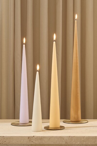 Svíčka Cone 37 cm – 27 Almond Butter