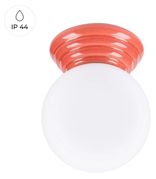 Stropní svítidlo Zori, 1x bílé skleněné stínítko, p