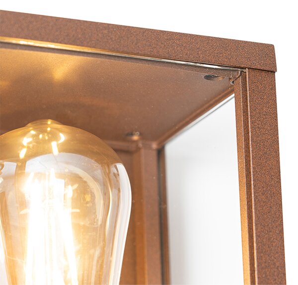 Průmyslová nástěnná lampa rezavě hnědá 38 cm 2-světlo IP44 - Charlois