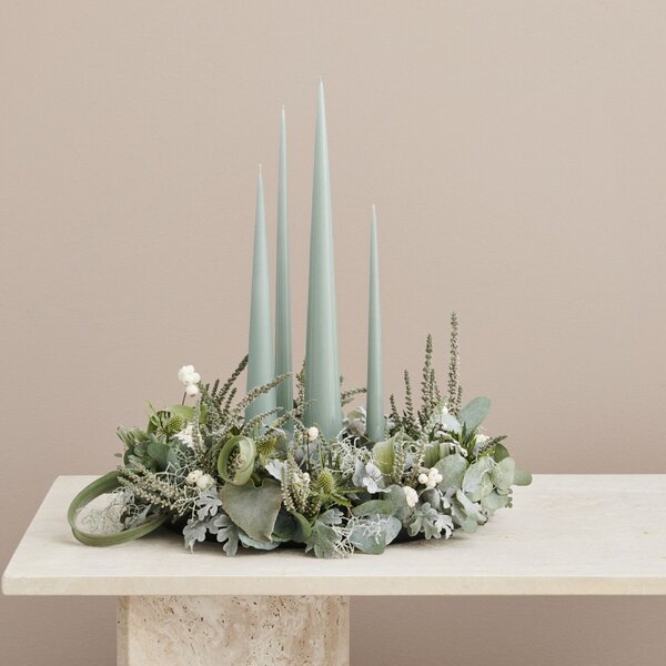Svíčka Cone 37 cm – 67 Jade Stone