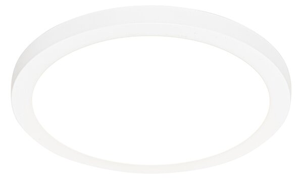 Sada 6 zapuštěných nebo povrchových bodových světel bílá 30 cm vč. LED 3-krokové stmívání do teplé - Trans