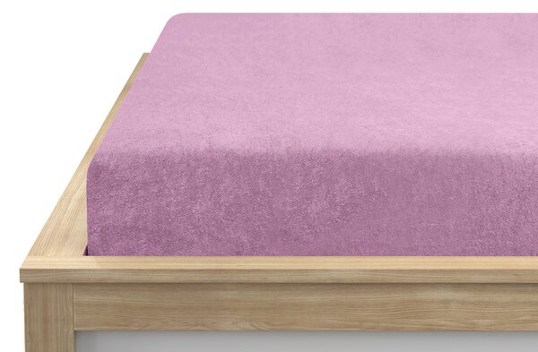 Froté prostěradlo EXCLUSIVE růžové 90 x 200 cm