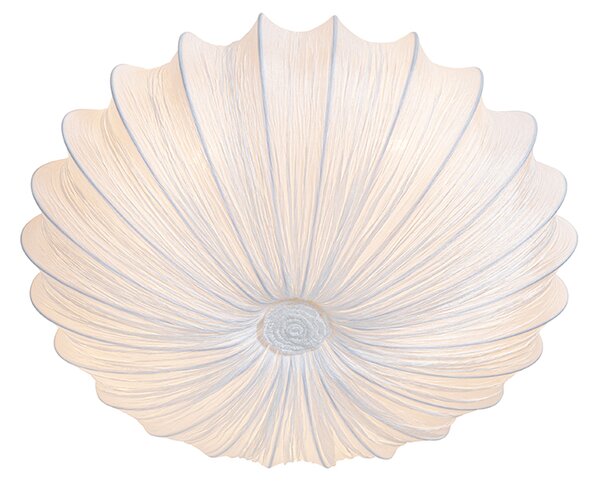 Designové stropní svítidlo bílé hedvábí 60 cm 5-světlo - Plu