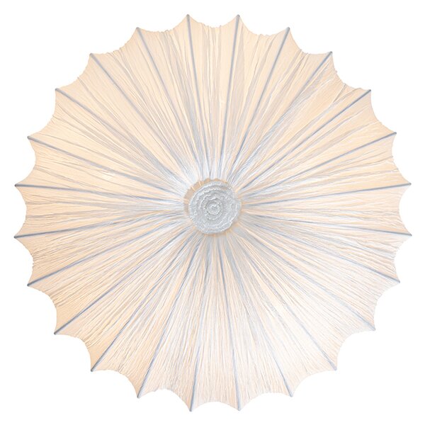 Designové stropní svítidlo bílé hedvábí 60 cm 5-světlo - Plu