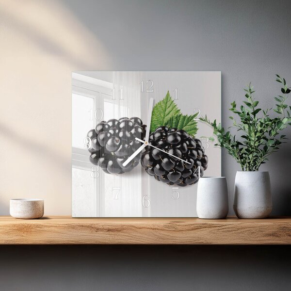Skleněné hodiny Ostružiny zskb-30x30-00083537